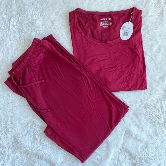Buttery soft pajamas, wine color, medium - NWT - Picture 1 of 5